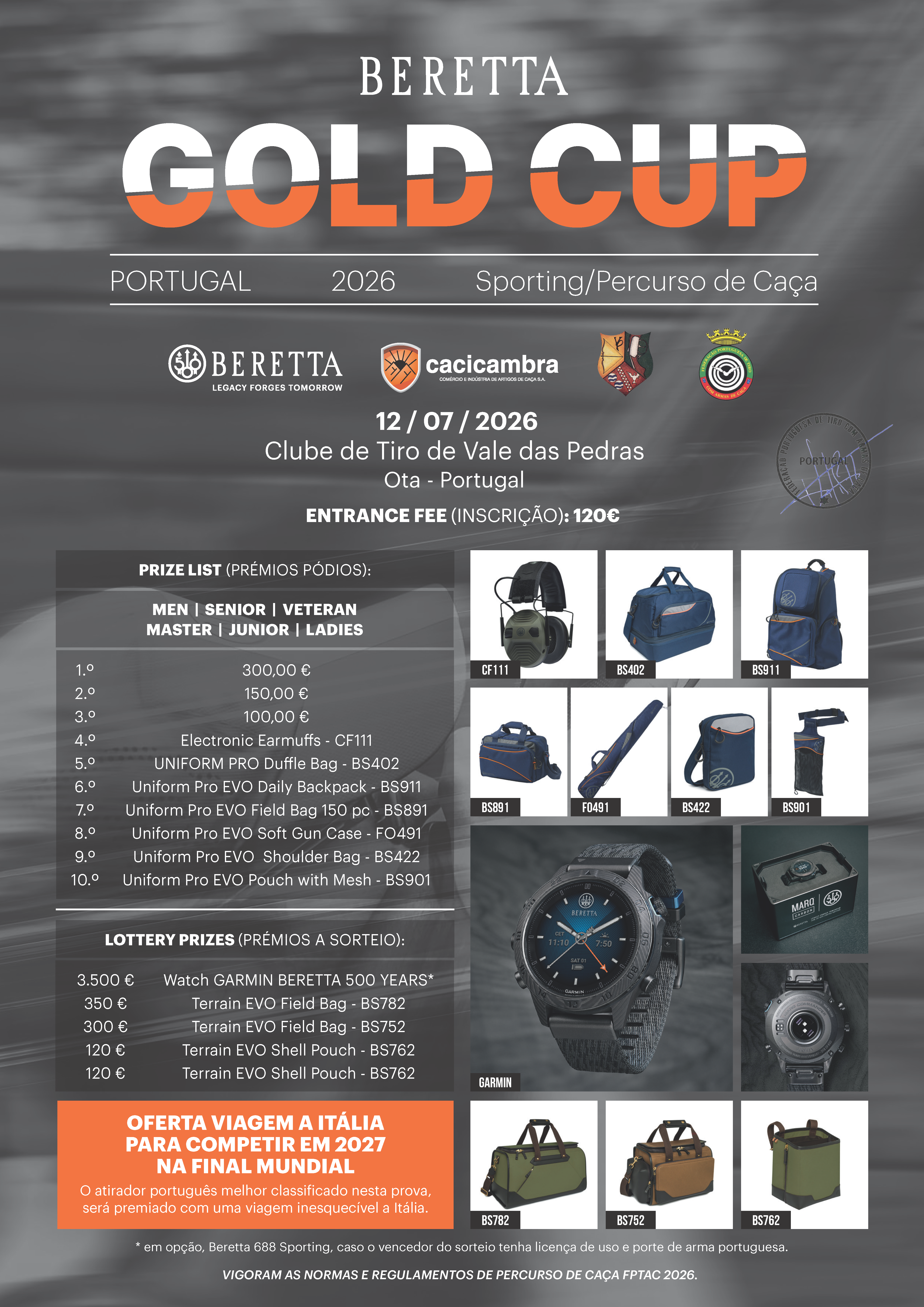 Programa Beretta Gold Cup Portugal 2026
