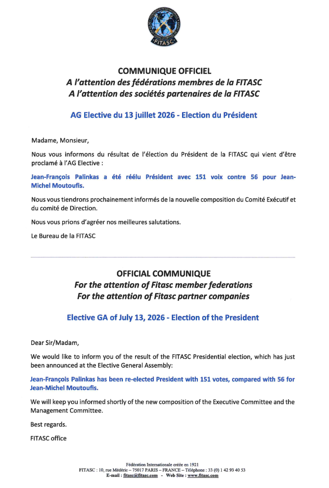 Resultados das Eleições da FITASC